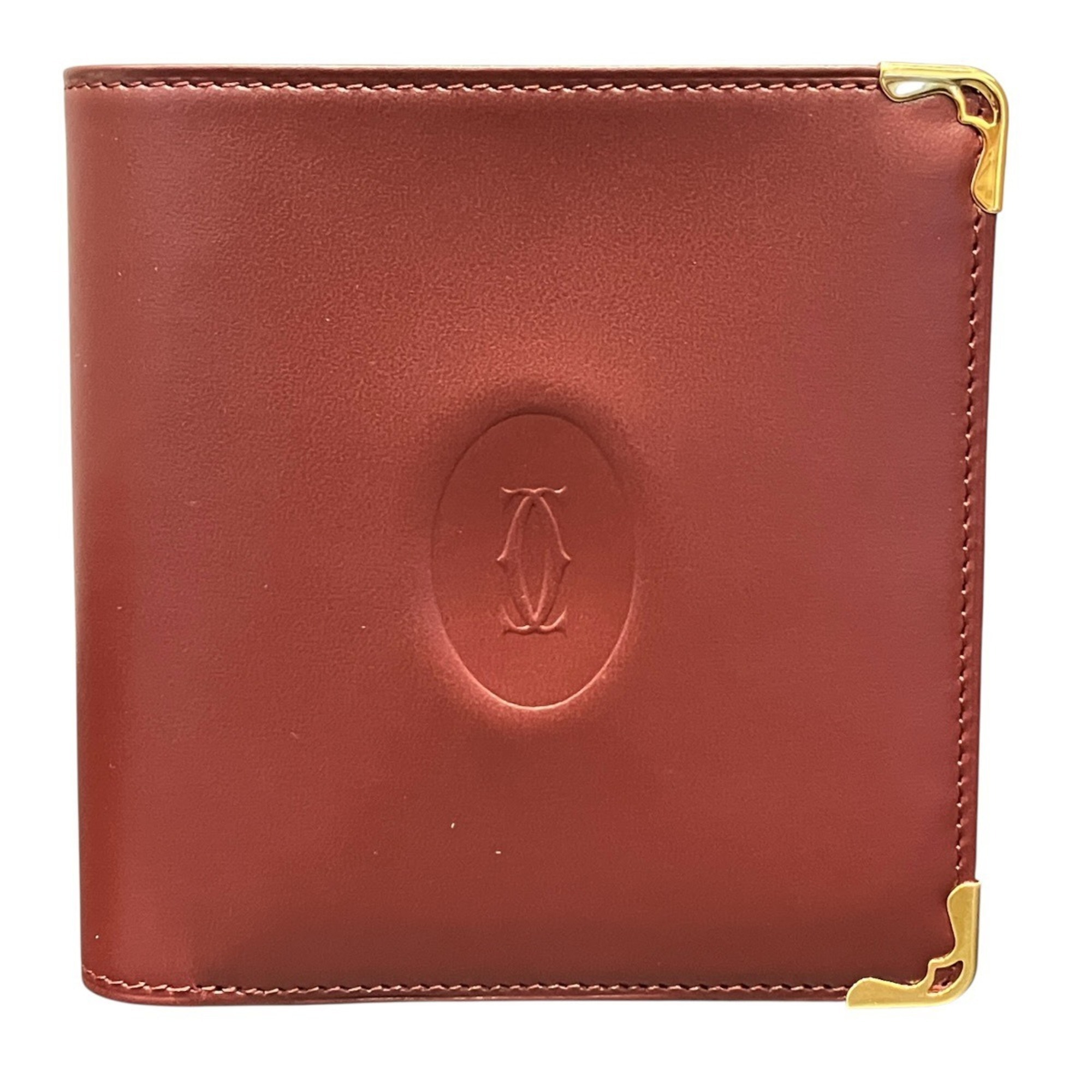 Cartier Bi-Fold Wallet, Must Line, Leather